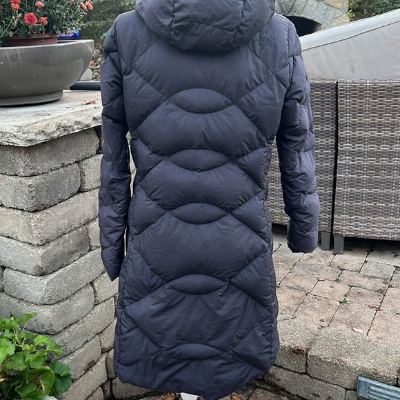 North Face black warm winter coat 3/4 length - Picture 2 of 10
